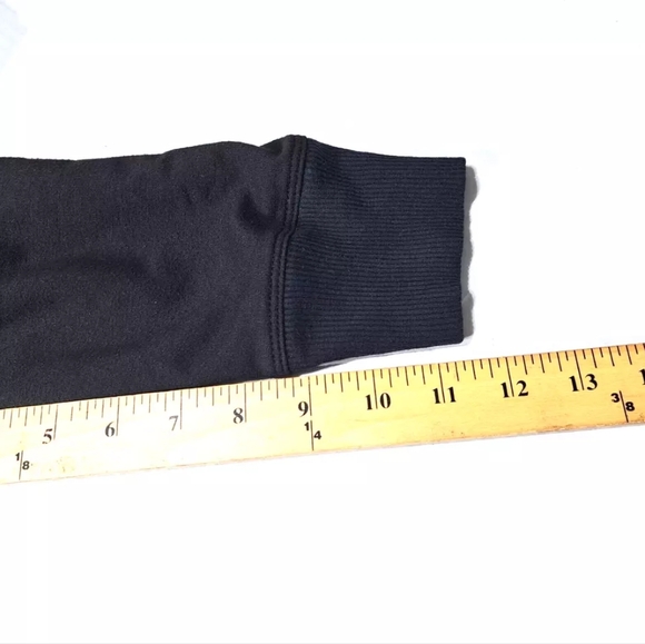 STYLE & CO Sport Relaxed Essentials Black Hoodie Size PM 3/4 Sleeve Full Zip EUC - Picture 11 of 12